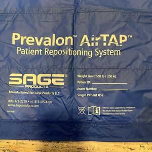 Sage 7217 Prevalon AirTap Patient Repositioning System 550lbs New Open Box 36x52
